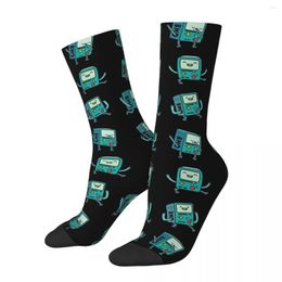 Men's Socks Dancing BMO Game Unisex Bonnet Winter Windproof Happy Street Style Crazy