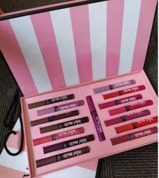 Lip Gloss Makeup Set Matte 15 different Colour liquid Lip gloss lipstick with gift bag