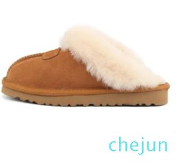 Slippers Boots Men Women Fur Slides Classic Mini Platform Boot Slip-on Les Petites Suede Wool Comfort Winter Clogs Booties Come with Box Card Dust Bag