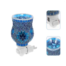 Candle Holders Coffee Decor Mosaic Holder Fragrance Burner Elegant Lamp Glass Wax Practical Plug-in Essential Oil Light Plastic