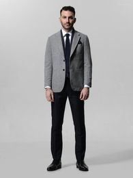 Men's Suits 2023 Single Breasted Coat Wedding Groomsmen Fashion Clothing Business Casual Office Jacket