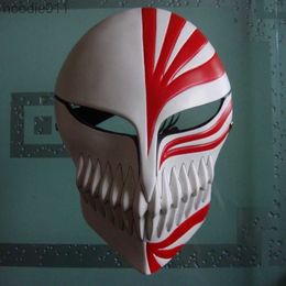 Costume Accessories Party Masks Halloween horror BLEACH mask Kurosaki Ichigo the whole face animation man Gundam handmade white model 230721 L230918