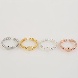 Everfast Whole 10pc Lot Cute Watch Shaped Rings Wired Band Silver Gold Rose Gold Plated Simple Fashion Ring For Women Girl Can218u