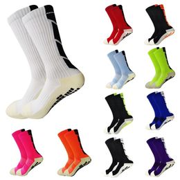 Sports Socks Men's Football Soccer Anti Slip Non Grip Pads for Basketball Cycling 230918