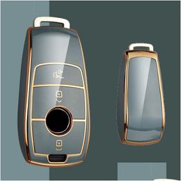 Car Key Plating Er Tpu Keys Case Shell Protective Bag For Benz A C E S G Gls Class W177 W205 W213 W G63 X167 Maybach Soft Cases Drop D Dhnfo