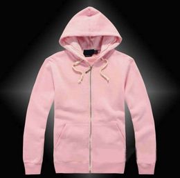 Mens polo jacket small horse Hoodies and Sweatshirts Sweater autumn solid with a hood sport zipper casual Multiple Colours Asian size contact 2023 Tidal current 055es
