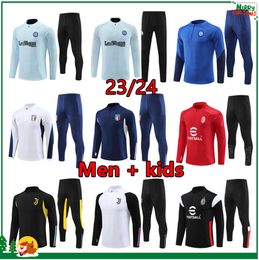 2023 2024 inter football tracksuit Men kids soccer training suit 23 24 milans jogging Long sleeve Man child Boys Girls kits MILANO survetement chandal tuta