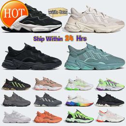 Adds 2021 Casual Shoes Ozweego Trail Halloween Retro White Men Women Sneakers Multi Black Purple Grey Sail Beige Trainer Sports Classic Og