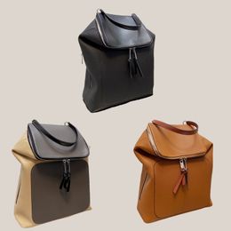 Men Luxury Designer Backpack Large Capacity Shoulder Bag Leather Women Vintage Handbags Fashion School Bags 3 Colours Backpacks Outdoor Pack