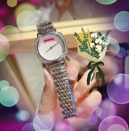 Fashion lovers quartz movement watch women classic popular style business bee small dial clock dress gift diamonds ring cool chain bracelet wristwatch
