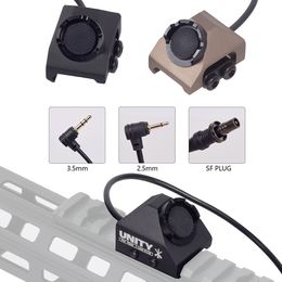 Tactical UNITY Hot Button Pressure Remote Switch Fit 20mm Picatinny Rail For SureFir M300 M600 DBAL-A2 PEQ15 2.5 SF PLUG