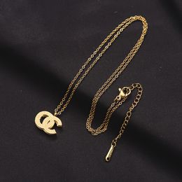 Designer Necklace Pendants Brand Letter Necklaces Designer Jewelry Wedding Party Gift