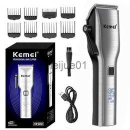 Electric Shavers Kemei Rechargeable Hair Clipper Professional Cordless Beard Hair Trimmer For Men Electric Hair Cutter Machine Adjustable Haircut x0918