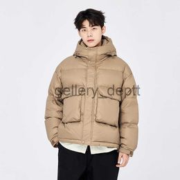 Men's Down Parkas Semir Down Jacket Men 2022 Winter New Warm And Comfortable Simple Top Solid Color Casual Hooded Jacket Trendy J230918