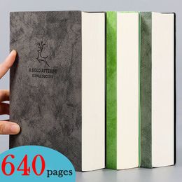 Notepads Super Thick Blank Book 80gsm 320sheets Leather Sketchbook A5 Journal Notebook Daily Business Office Work Notepad Stationery Gift 230918