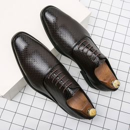 Business Men Dress Shoes Elegant Split Leather Shoes For Men Formal Social Shoe Male Oxfords For Boys Party Dress Boots