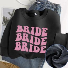 Women's Hoodies Bachelorette Party Favour Sweatshirt Bride And Bridesmaids Hoodie Engagement Wedding Retro Bridal Sweatshirts Pullovers Coats