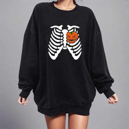 Women's Hoodies Halloween Sweatshirt Summertime Long Sleeves Undershirt Plaid Round Neck Button Shirt Fuzzy Fleece 3 Piece