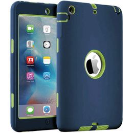 For iPad Case Anti-slip Hybrid Protective Heavy Duty Rugged Cover For iPad 9.7 10.2 Air2 Mini 2/3/4 Pro 10.5 inch