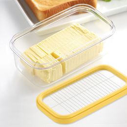 Cheese Tools Refrigerator Slicing Board Sets Plastic Butter Dishes Case Kitchen Tool Keeper Tray Fridge Storage Lid Cutter 230918