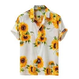 Men Shirts Colourful Summer Comfortable Leisure fashion Shirts Short Sleeve Loose Buttons Hawaiian Casual Shirt Blouse Creativity2424