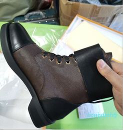 DesignerWomen Leather Ankle Boot Wonderland Ranger Designer Lady Buckle Canvas