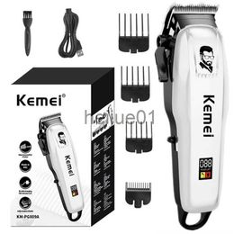 Electric Shavers Kemei Adjustable Powerful Hair Clipper Barber Electric Hair Trimmer For Men Professional Cordless Hair Cutting Machine x0918