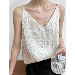 Women's Tanks Women Sexy White Tank Tops V-Neck Top Female Summer Camisole Camis Casual Clothes For