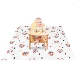 Pillow High Chair Splat Mat Foldable Camping Floor Waterproof Anti-Slip Portable For Picnic Boy And Girl Crawling