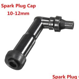 Spark Plug 102 Degree 10 12Mm Motorcycle Ignition Cap Resistor Er Black Xd05F-R 8768 Cub Underbone Spare Parts Drop Delivery Automobil Dhu73