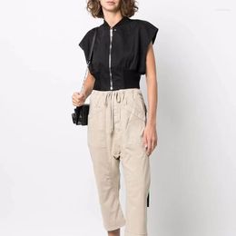 Women's Jackets Hundred And One Floating Belt Short Section Sleeveless Jacket Women Casual Work Vest Solid Color Tops Y2k