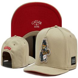 Cayler & Sons strackback 6 panel bear Baseball Caps For Women Men Bone Visor Gorras Bone 2021 Snapback Hats254f