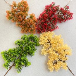 Decorative Flowers Simulated Small Pine And Cypress Artificial Fake Plants Bouquet Party Home Wedding Decorations Pography Props
