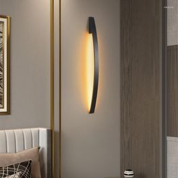 Wall Lamps Led Light Modern Long Home Bedroom Living Room Kitchen Installation Background Fixture Decorated