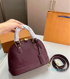 Luxury Shoulder Bags Women Handbag Fashion Tote Bag Luxurys Crossbody Bag Burgundy Purses Lady Shopping Bags Flower Printed Purse 3colors