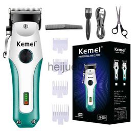 Electric Shavers Kemei Cordless Hair Clipper Professional Hair Trimmer For Men Electric Adjustable Beard Hair Cutting Machine Rechargeable x0918