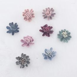 Decorative Flowers DIY Hair Accessories Material Simulation Three-dimensional Camellia Without 50pcs
