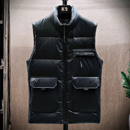 Large vest men's down new trend fashion casual winter thickened tank top Multiple Colours available size l-4xl