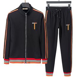 Autumn Casual mens tracksuit Fashion Designer men jacket and pant Free Transportation Designer Tracksuits Mens Outdoor jacket Asian M--3XL