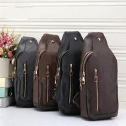 High Quality Mens luxurys designers bags leather crossbody Trend Chest Bag Cross Body wallet cowhide classic backpack for men2641