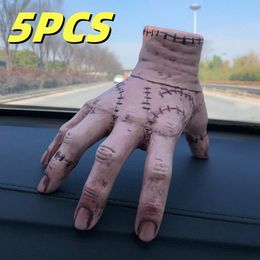 1PCS Halloween Horror Props Party Trick or Treat Broken Hand Adams Family Latex Palm Statue Home Decor Desktop Crafts 918