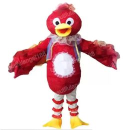 Halloween Red Bird Mascot Costumes High Quality Cartoon Theme Character Carnival Unisex Adults Outfit Christmas Party Outfit Suit