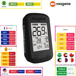 Bike Computers Magene C206 Pro Bike Computer Wireless GPS Speedometer Waterproof Road MTB Bicycle Bluetooth ANT with Cadence Cycling Sensor 230918