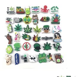 Charms Green Cartoon Pvc Shoe Shoes Buckles Bands Fit Bracelets Clog Jibz Accessories Wristband Boys Girls Gift Hat Decoration Drop De Dht7J