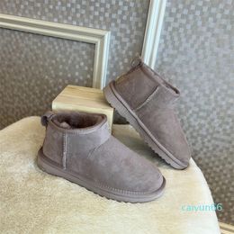 Mini Boot Designer Boots Womens Boot Fur on Leather Tasman Slippers Furry Slides Classic