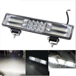 Light Bars Working Lights Car Led Strip Work 60W High-Brightness Engineering Roof Searchlight Maintenance Auxiliary Drop Delivery Auto Dhygg