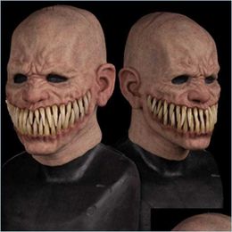 Costume Accessories Party Masks Party Masks Adt Horror Trick Toy Scary Prop Latex Mask Devil Face Er Terror Creepy Practical Joke For Halloween Prank Toy Dhkih L23091