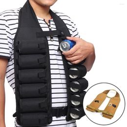 Hunting Jackets 12 Pack Waist Can Holder Belt Vest Tactical Shoulder Carry Bag Beverage Cycling Hiking Camping