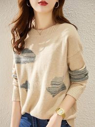 Women's Sweaters 2023 Autumn Winter Women O Neck Sweater Oversize Warm Pullovers Long Batwing Sleeve Off Shoulder Loose Jumper