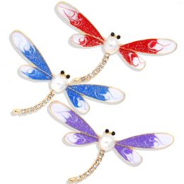 Brooches Temperament Pearl Insect Badge Pins Elegant Dragonfly Brooch For Women Fashion Wedding Party Jewelry Clothes Dress Accessories